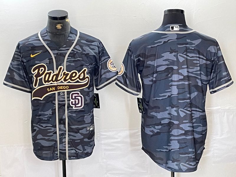Men San Diego Padres Blank Camo Jointly 2024 Nike MLB Jersey style 2